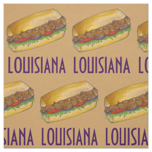 Louisiana Shrimp Po'Boy New Orleans Sandwich Stof