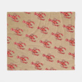 Louisiana Southern Cajun Crawfish Fleece Deken (Voorkant (Horizontaal))