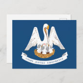 Louisiana State Flag Pelican State Motto Souvenir Briefkaart (Voorkant / Achterkant)