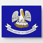 Louisiana State Flag Plaque Fotoplaat (Voorkant)