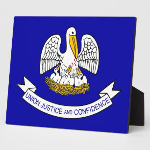 Louisiana State Flag Plaque Fotoplaat