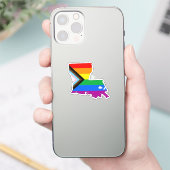 Louisiana State Pride LGBTQ Progress Pride Sticker (Telefoon)