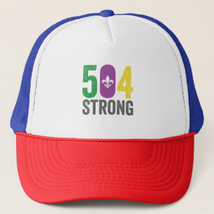 Louisiana Sterk 504 NOLA Sterk Mardi Gras Trucker Pet