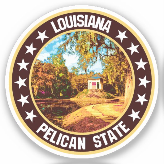 Louisiana Sticker (Voorkant)