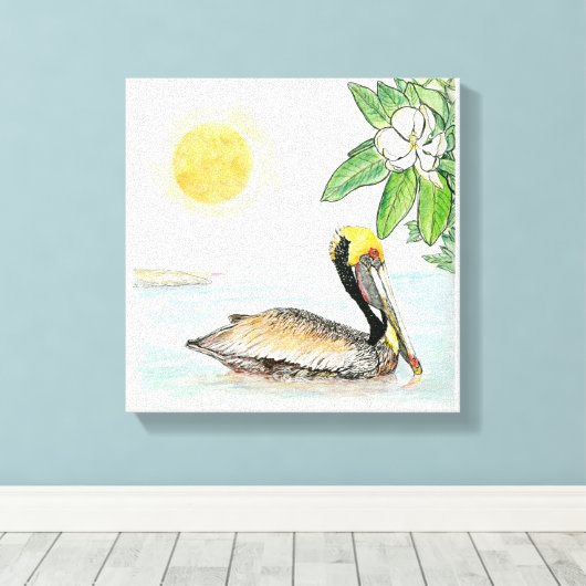 Louisiana Stretched Canvas Print (Insitu (Houten vloer))