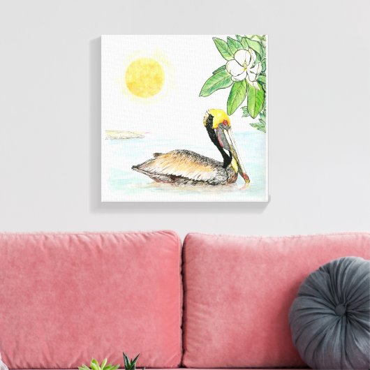 Louisiana Stretched Canvas Print (Insitu (Woonkamer))