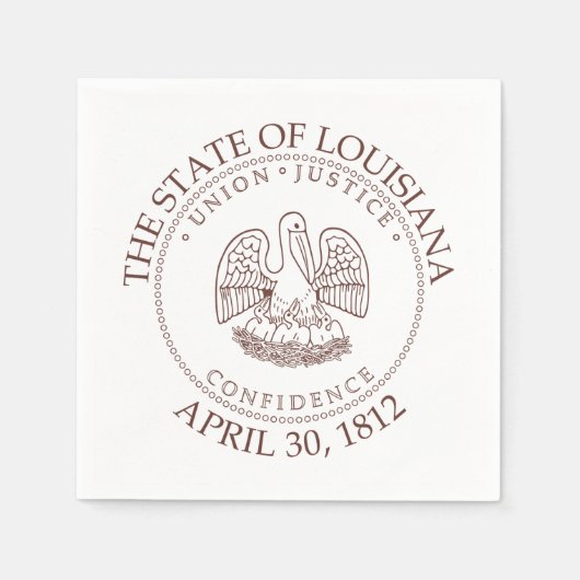 Louisiana-teken Servet (Voorkant)