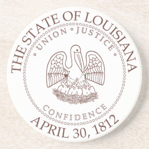 Louisiana-teken Zandsteen Onderzetter