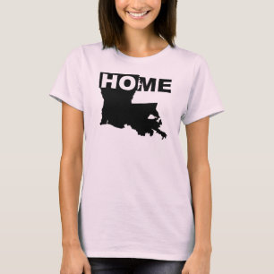 Louisiana Thuis Weg Van State T-Shirt Tees