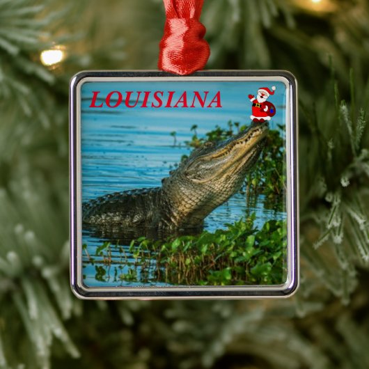 Louisiana Vacation kerstversier Metalen Ornament (Boom)
