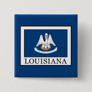 Louisiana Vierkante Button 5,1 Cm