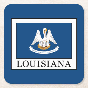 Louisiana Vierkante Kartonnen Onderzetter