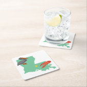 Louisiana Vierkante Kartonnen Onderzetter (Insitu)