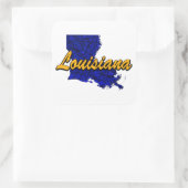 Louisiana Vierkante Sticker (Tas)