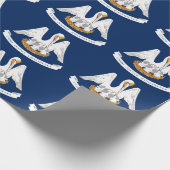 Louisiana vlag cadeaupapier (Hoek)