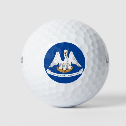 Louisiana vlag golfballen (Voorkant)