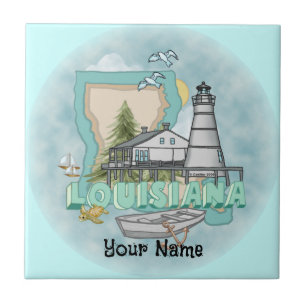 Louisiana Vuurtoren Tegeltje
