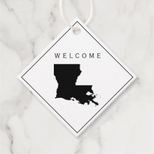 Louisiana welkomsttas cadeau Label voor bruiloft w