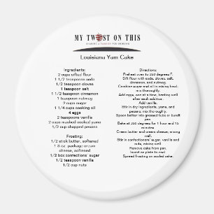 Louisiana Yam Cake Magneet