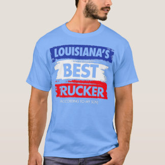 Louisianas Best Trucker volgens mijn zoon T-shirt