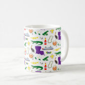 Louisiane New Orleans Mardie Gras Coffee Mug (Devant droit)