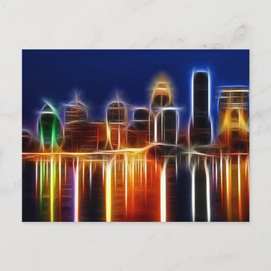 Louisville abstract briefkaart (Voorkant)
