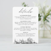 Louisville bruiloft details behuizing Kaart (Staand voorkant)