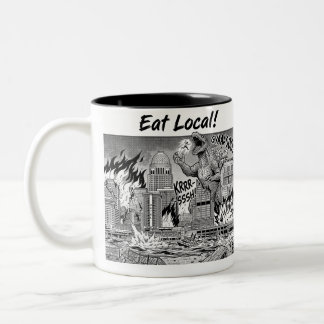Louisville Eet Lokaal 2 Tweekleurige Koffiemok