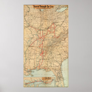 Louisville en Nashville Railroad Poster