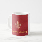 "LOUISVILLE, KENTUCKY FLEUR DE LIS MUG " (Devant gauche)