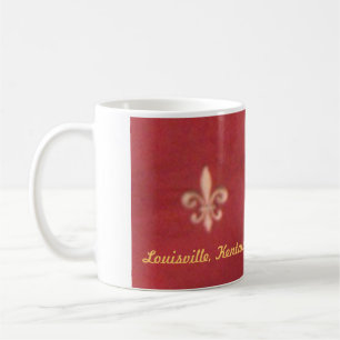 "LOUISVILLE, KENTUCKY FLEUR DE LIS MUG "