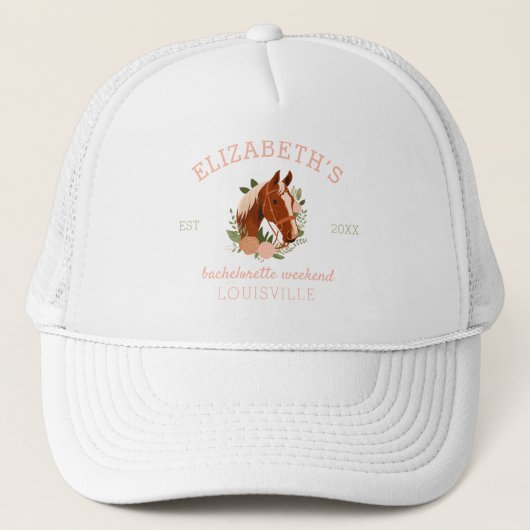 Louisville Kentucky Horse Bachelorette Trucker Pet (Voorkant)
