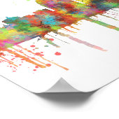 LOUISVILLE, KENTUCKY SKYLINE POSTER (Hoek)