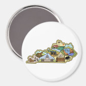  Louisville Lexington Kentucky Map Magneet (Voorkant / Achterkant)