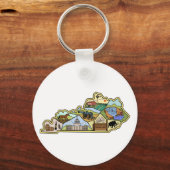 Louisville Lexington Kentucky Map Sleutelhanger (Voorkant)