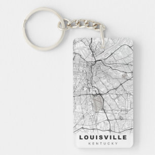 Louisville Map Sleutelhanger