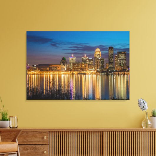 Louisville Skyline Canvas Afdruk (Insitu (Woonkamer))