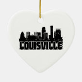 Louisville Skyline Keramisch Ornament (Achterkant)