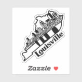 Louisville Skyline Laptop Sticker (Feuille)