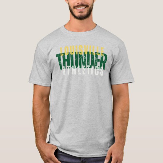 Louisville Thunder Athletics (voor Grijze shirten) T-shirt (Voorkant)