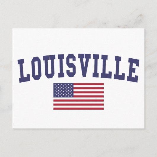 Louisville US Flag Briefkaart (Voorkant)