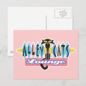 loundebord voor retro alley cats briefkaart (Voorkant / Achterkant)