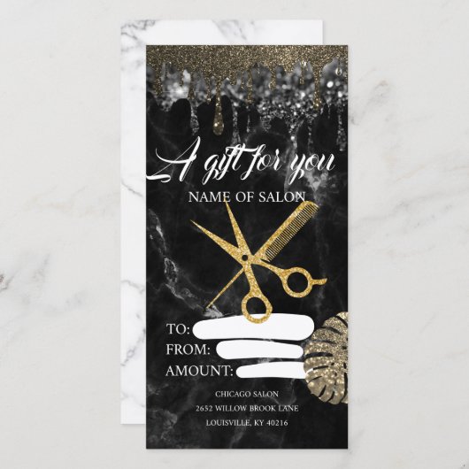 Lounge Bar Drink Certificate Voucher (Voorkant / Achterkant)