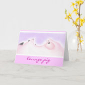 lounge pig Wenskaart Kaart (Gele Bloem)