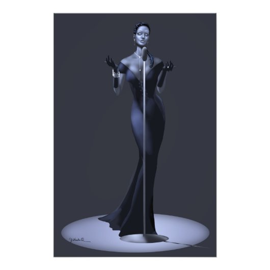 Lounge Singer Poster Print (Voorkant)