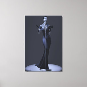 Lounge Singer Wrapped Canvas en Posters Afdruk