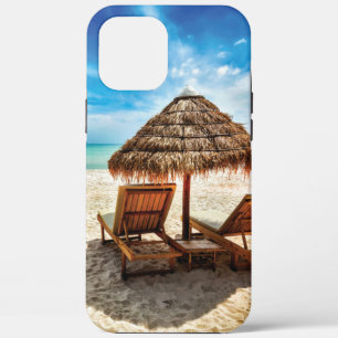 Lounge-stoelen op strandwerend kussens iPhone 12 pro max hoesje