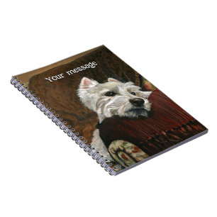 Loungen Westie op de bank Notitieboek