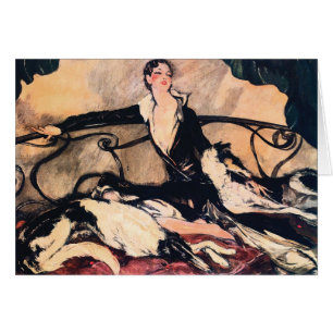 Lounging avec le barzoï