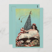  Lounging Lady Liberty Briefkaart (Voorkant / Achterkant)
